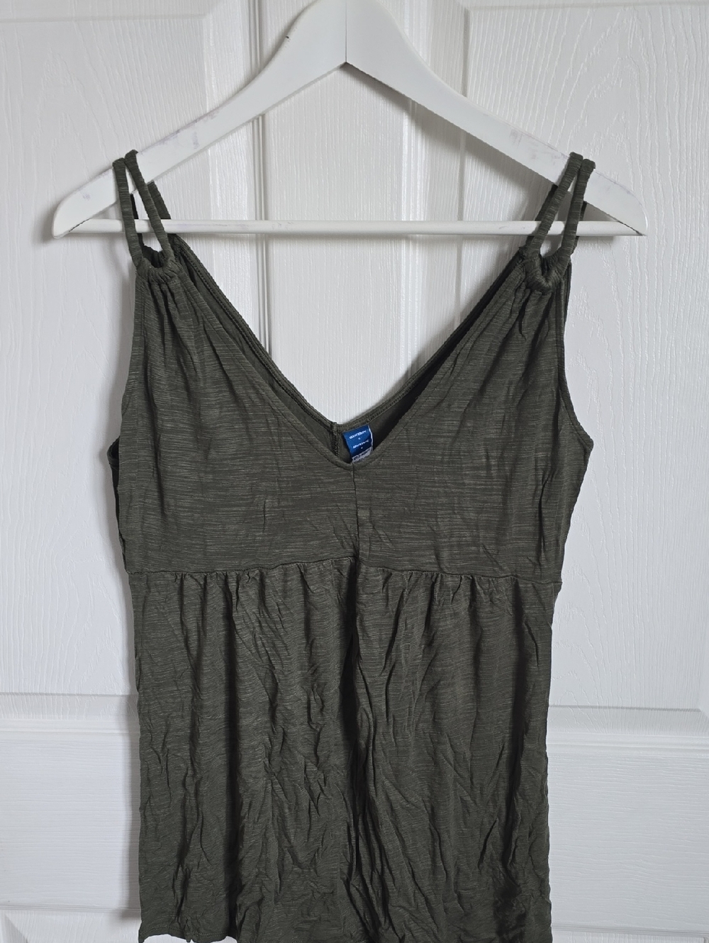 Old Navy Olive Green Double-Strap V-Neck Tank